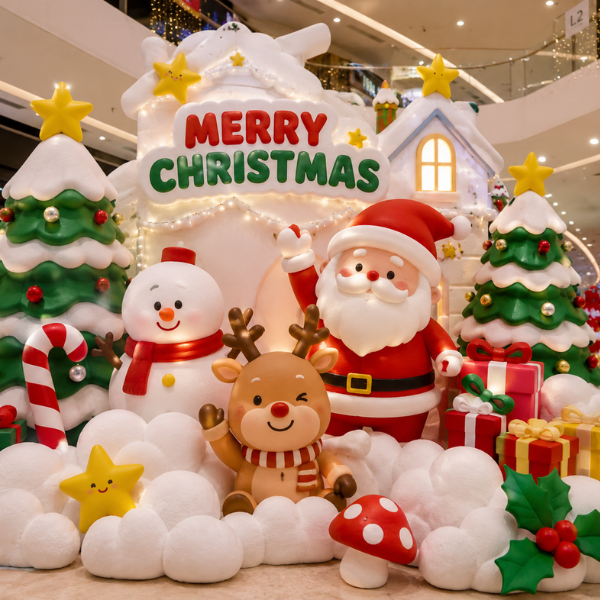 Trang Trí Noel Tại Trung Tâm Mua Sắm Quận 1, TP. Hồ Chí Minh | ICONIC DECOR