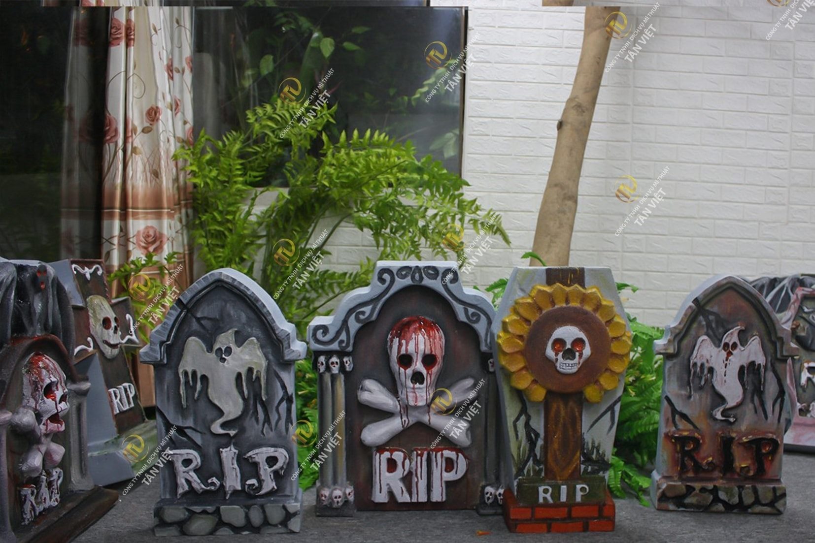 Mô hình Bia mộ Halloween 03