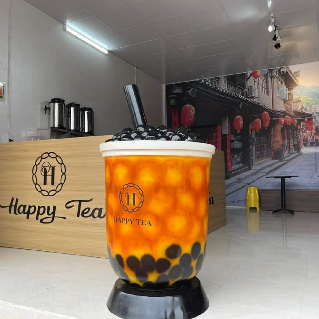 Mô hình ly trà sữa composite