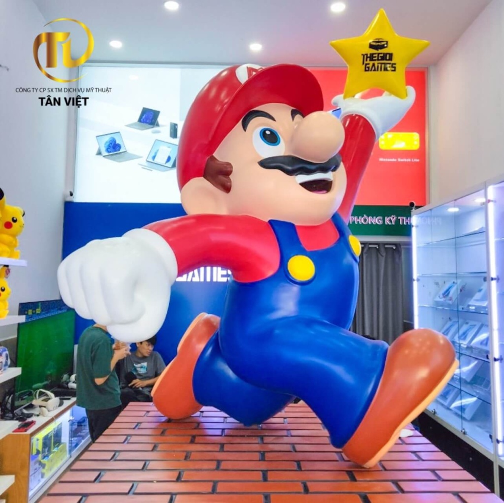 Mô hình mario nhựa compsoite