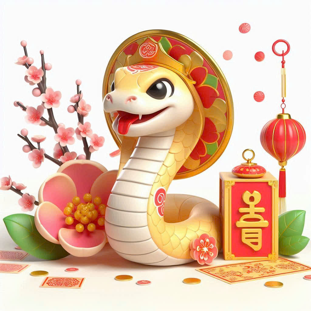 Mô hình linh vật Tết Ất Tỵ 2025